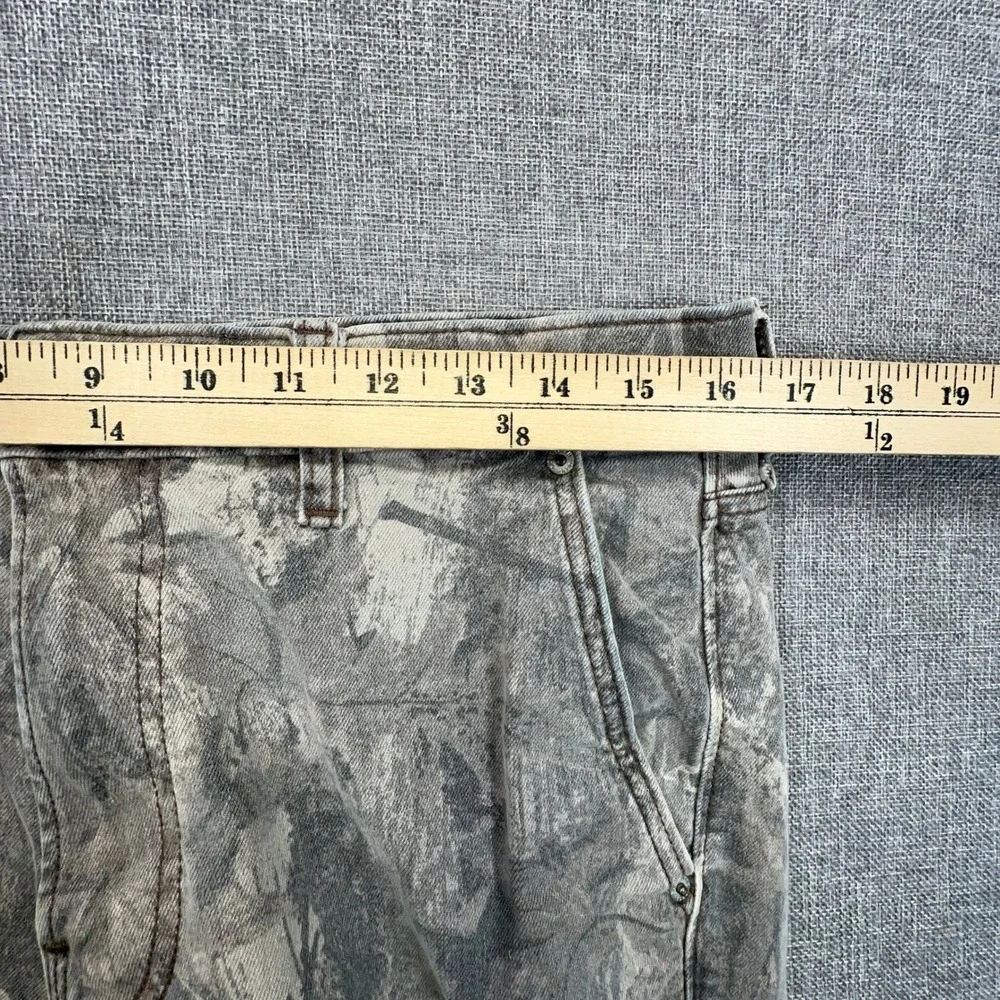 Hollister Loose Pants Mens 32x32 (Fits 32x28) Gray Real Tree Camo Utility Jeans